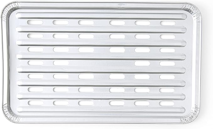 Kingsford® Heavy Duty Aluminum Grilling Foil Liners, 4ct | 14.75” x 9” Foil Grill Liners for Grilling, Cooking, and Steaming Extra Tough Grilling Accessories (Pack of 2)