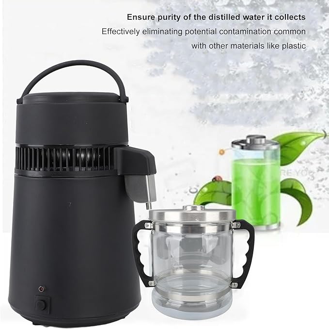 Water filter,Distiller Water Container 6L Multipurpose Glass Collection Bottle Removes Fluoride, , for Countertop Home Beauty Distillers