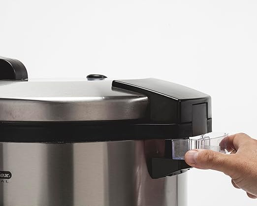 Proctor Silex Commercial 37560R Rice Cooker/Warmer, 60 Cups Cooked Rice Capacity, Nonstick Inner Pot, Hinged Lid, Stainless Steel Housing, Conforms to NSF