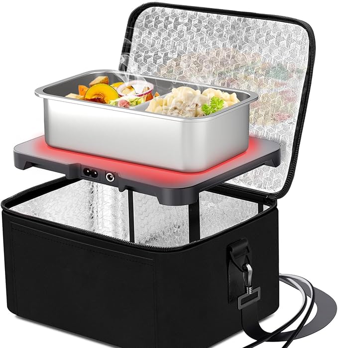 Bakpoco Stainless Steel Bento Lunch Box for Adult, 42oz Leak-Proof Lunch Box Containers, Microwave-Safe, with Adjustable Divider, Convenient Metal Lunchbox for Work, Travel