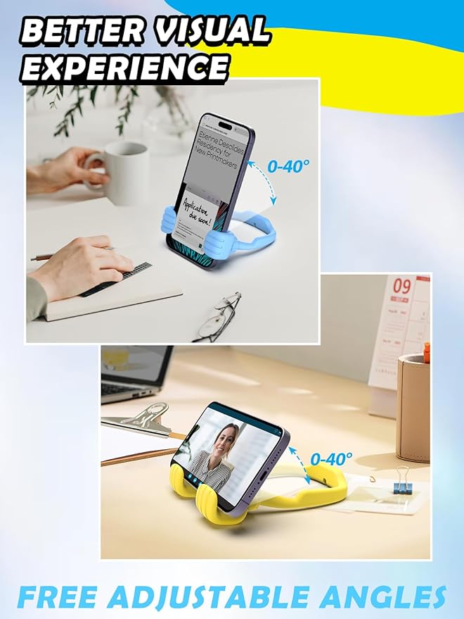 Stocking Stuffers for Teens Girls Kids Boys: Gifts for Men Women Thumbs Up Lazy Cellphone Holder for Desk Funny Gifts for Adults Teenager Mom Husband Friends Stuff Who Have Everything Christmas Ideas
