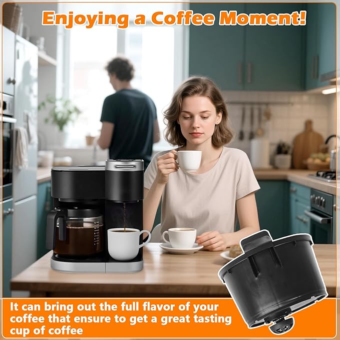 Brew Basket Replacement for K-Duo Single Serve & Carafe Coffee Maker (ONLY Gen 1, NOT Fit K-Duo Essentials or Other Machine), Coffee Maker Brew Filter Basket