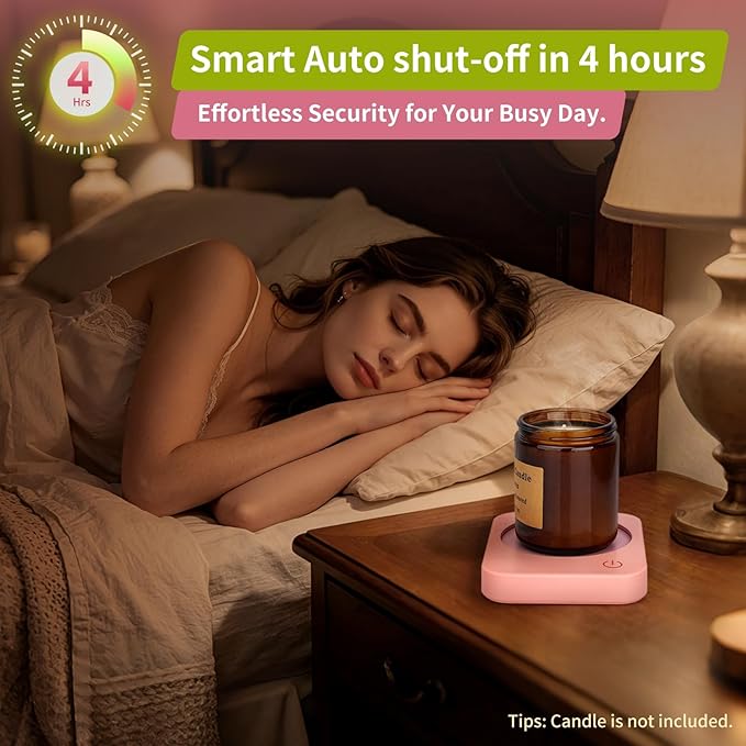 VOBAGA Coffee Mug Warmer for Desk with Auto Shut Off & 3-Temp Settings, Coffee Cup Warmer Galentines Day Gift Home Office Accessory, Perfect for Coffee, Tea, Milk (No Mug)
