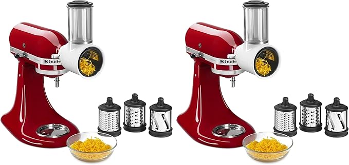 KitchenAid Stand Mixer Attachment,KSMVSA Fresh Prep Slicer/Shredder,(Pack of 2)