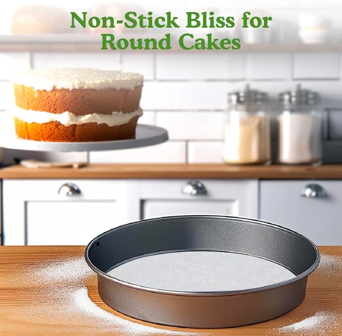 Regency Wraps Parchment Paper Circles For Round Cake Pans, Greaseproof Liners for Non-Stick Baking, 10" (Pack of 50), White