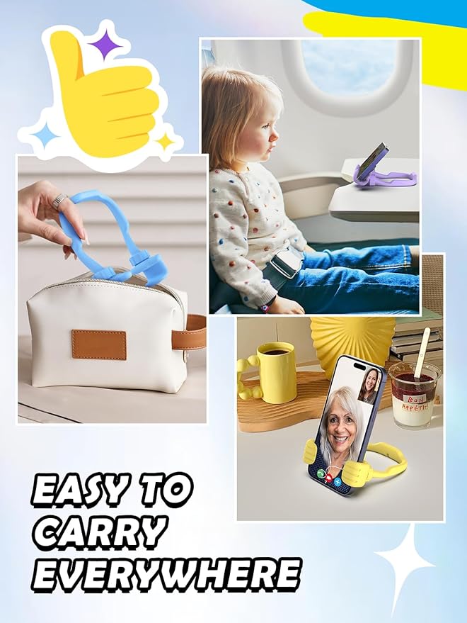Stocking Stuffers for Teens Girls Kids Boys: Gifts for Men Women Thumbs Up Lazy Cellphone Holder for Desk Funny Gifts for Adults Teenager Mom Husband Friends Stuff Who Have Everything Christmas Ideas