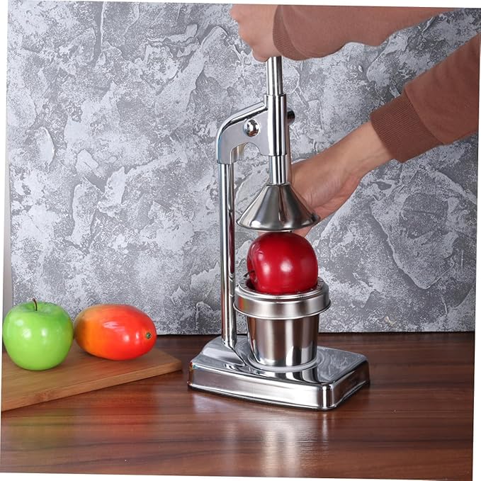 TIDTALEO Stainless Steel Manual Lever Press Juicer Effortless Citrus Extraction for Oranges Lemons and Grapefruits Easy to Clean No Electricity Required for Home Use