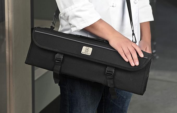Mercer Culinary 10-Pocket Knife Case , Black