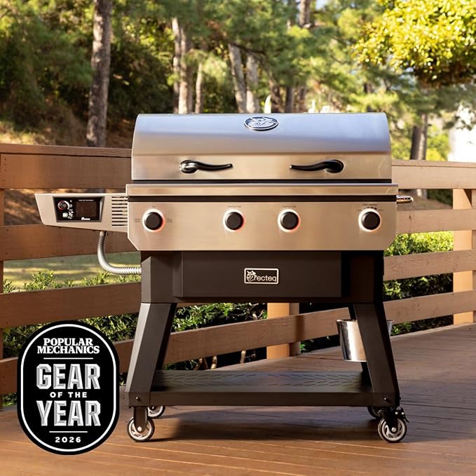 recteq X-Fire Pro 825 Wood Pellet Smoker Grill, Wi-Fi Electric Pellet Grills, Dual Cooking Modes for Hot and Fast + Low and Slow Cooking (Grill + Basics Bundle)