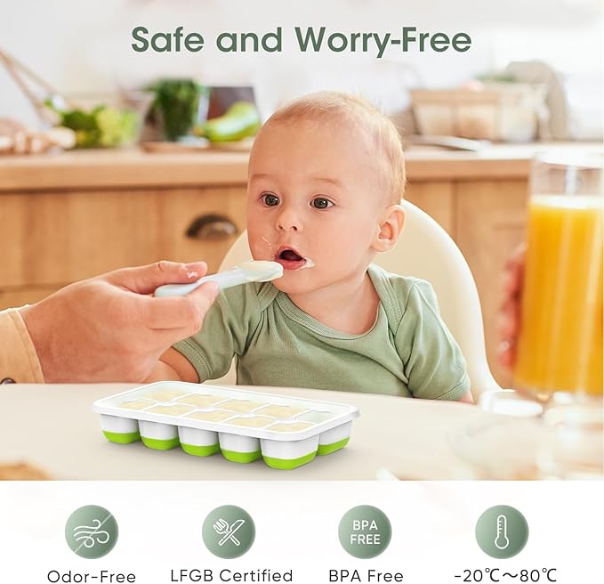DOQAUS Ice Cube Trays 8 Pack