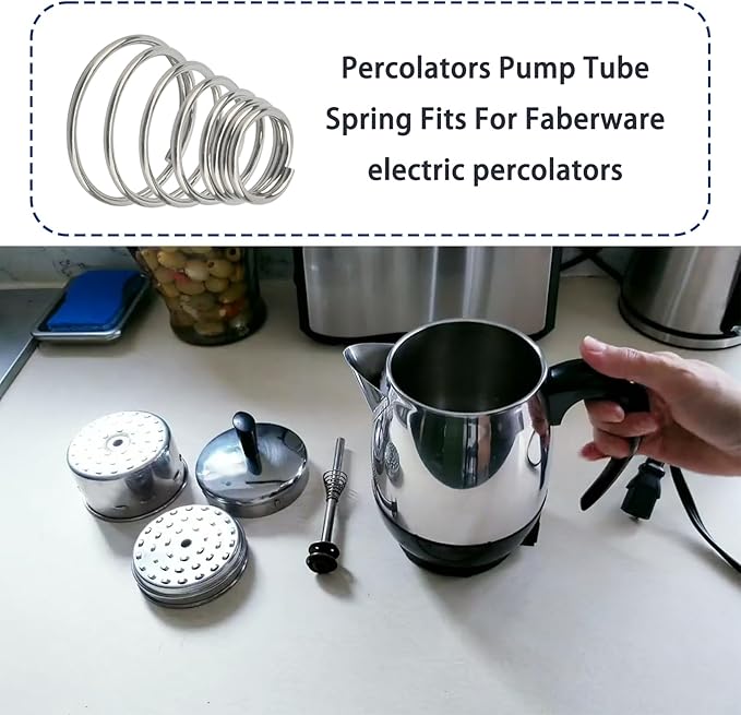 2 PCS Coffee filter Pump Tube Spring fits Farberware Stove Top Percolators