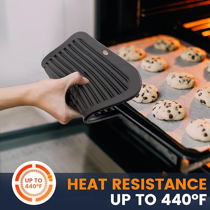 Silicone Trivet Mats 2 Heat Resistant Pot Holders Multipurpose Non-Slip Hot Pads for Kitchen Potholders, Drying mat, Jar Opener, Spoon Holder, Coaster.(Dim Grey)