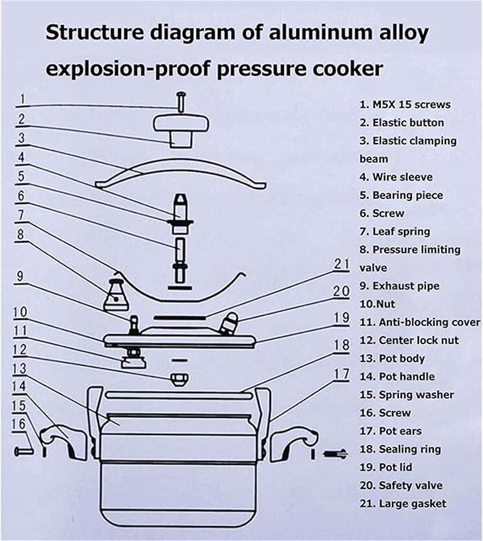 Cooker Large Capacity Explosion-proof Electric Pressure Cooker Family Gas Stove Hot Pot Special Price Hotel Restaurant Kitchen Cooking Pot (Size : 30L)