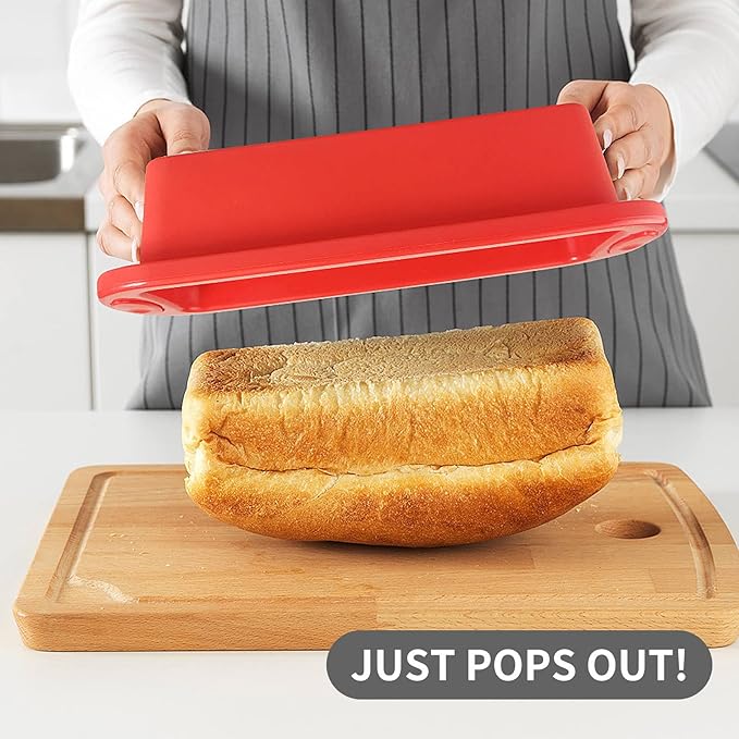 SILIVO 5-Piece Silicone Baking Pans Sets - Nonstick Silicone Bakeware Set with Bread Loaf Pan, Muffin Pan, Square/Round Cake Pan - Oven & Dishwasher Safe