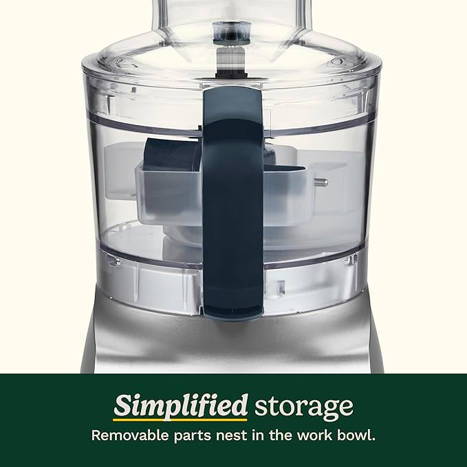 Cuisinart 5‑Cup Chop & Shred Food Processor, Compact Food Chopper, Easy‑Store Design, Silver FP-5