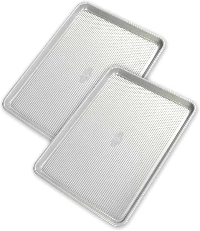 USA Pan Global Nonstick Aluminum Half Sheet Pan, Set of 2
