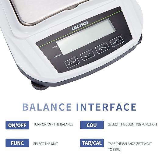 Lab Scale 2000g×0.01g High Precision Laboratory Analytical Balance 0.01g Accuracy Jewelry Precision Digital Gram Scale (No Test Weight)