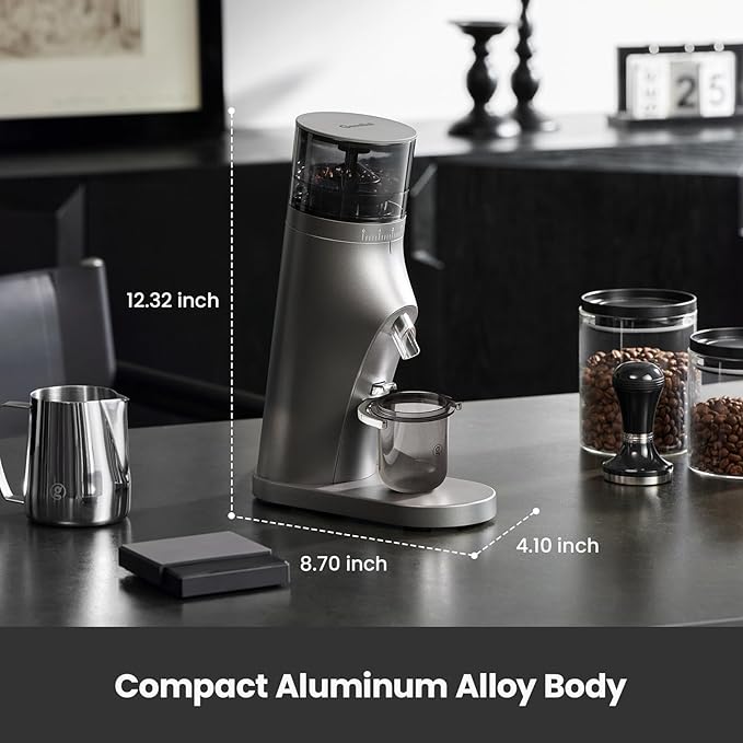 Gemilai Espresso Machine & Coffee Grinder& Milk Frothing Pitcher for Cappuccino, Latte