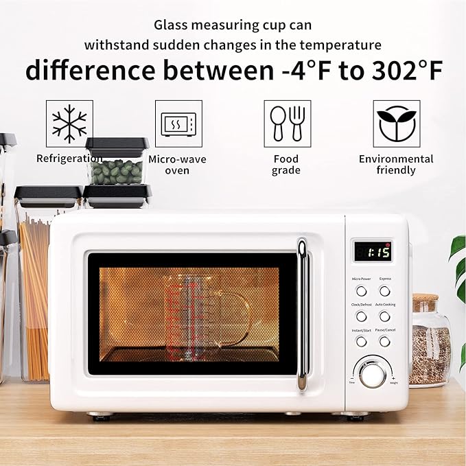 77L Glass Measuring Cup, [Double-Sided Measuring Scale, Insulated handle, V-Shaped Spout], High Borosilicate Glass Measuring Cup for Kitchen or Restaurant, Easy To Read, 1000 ML (1 Liter, 4 Cup)