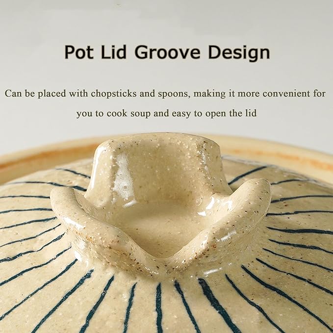 Heat Resistant Ceramic Casserole, Round Earthen Pot Cookware with Lid for Dinner and Party, Uniform Heating Stockpot for Stew, Soup, Steam, Bake(600ml/0.6quart, Green)