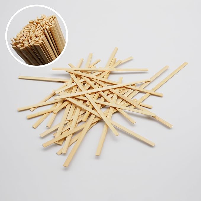 Party Essentials Bamboo Coffee Stirrers/Beverage Stir Sticks, 5.5" Length, 4000-Count, Natural