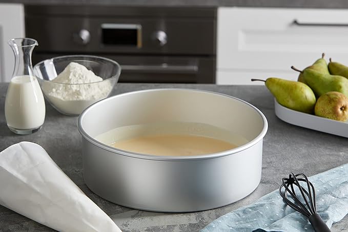 PME Professional Aluminum Round Cake Pan, 12 x 4 in,Silver