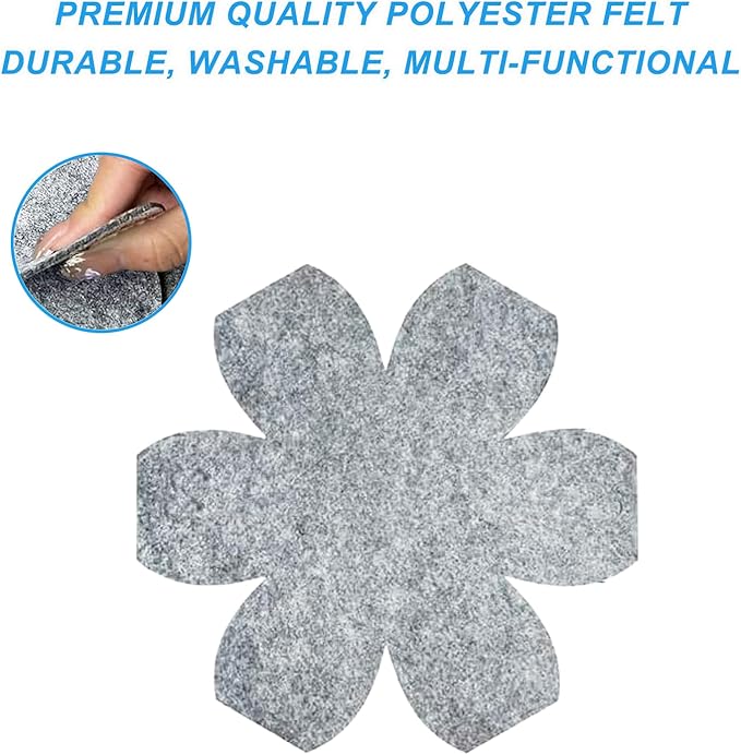 Pot and Pan Protectors, 6 Pack Pan Protectors in 3 Sizes, Pot Separator for Stacking, Anti-Slip Pan/Pot Dividers to Avoid Stratching or Marring, Protecting Pads for Glass/Ceramic Plates and Cookwares
