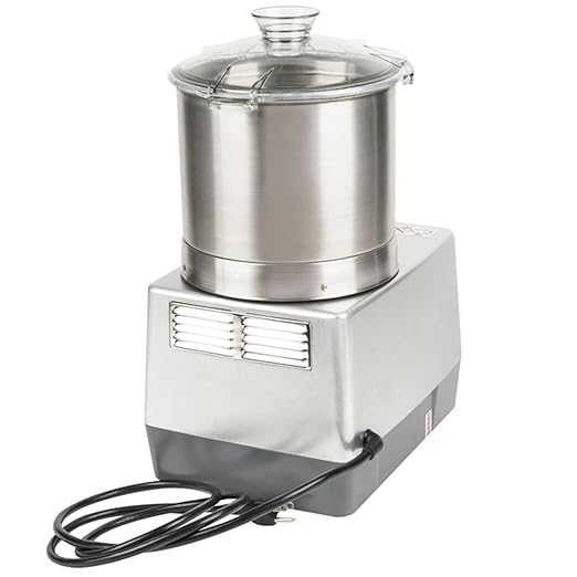 Robot Coupe R401B Food Processor 1245-00127, 4.5 Qt Stainless Steel Bowl, Single-Speed Commercial Chopper Machine, S-Blade, 1.5 HP Motor, Grey, Kitchen Food Processor, 120V