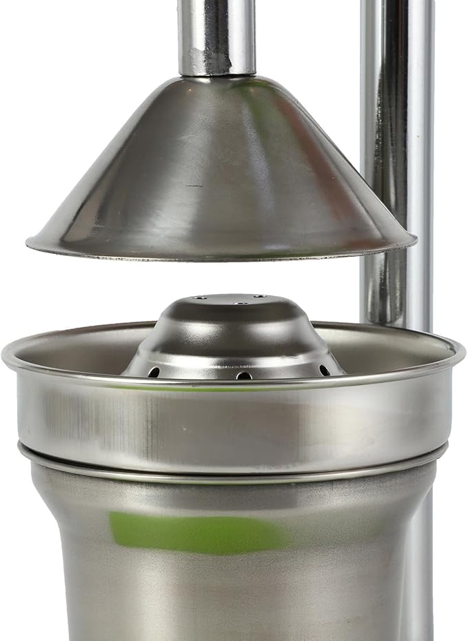 Cast Iron Manual Citrus Juicer, Stainless Steel Lemon Squeezer, Heavy Duty Countertop Press Machine for Fresh Orange Juice, Kitchen
