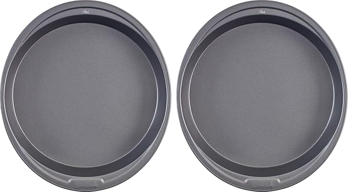 GoodCook 9-Inch Round Nonstick Cake Pan Set (2-Pack) – Heavy-Duty Carbon Steel Bakeware with Easy-Clean Non-Stick Coating – Oven & Dishwasher Safe Baking Pans for Layer Cakes, Cheesecakes, and More