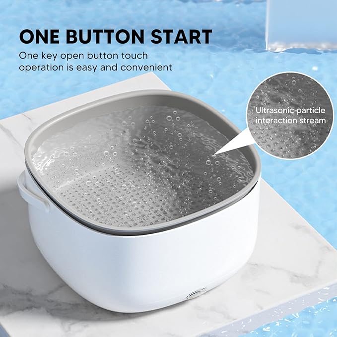 360 Degree Ultrasonic Fruit and Vegetable Washing Machine Cleaner for Home Kitchen - Food Purifier Device Removes Pesticides from Produce and Meats