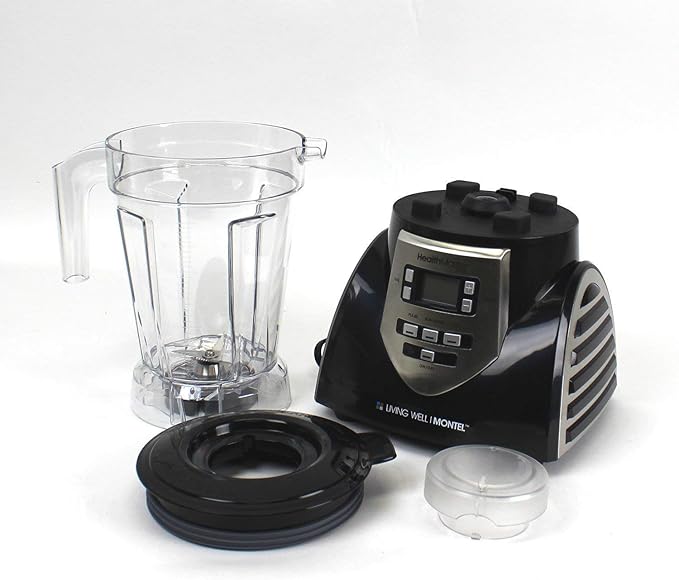 JLA-8 Professional Countertop Blender, Emulsifier 1200-Watt with 60-oz BPA Free Jar Stainless Steel Blades for Frozen Drinks, Smoothies, Sauces & More, Black
