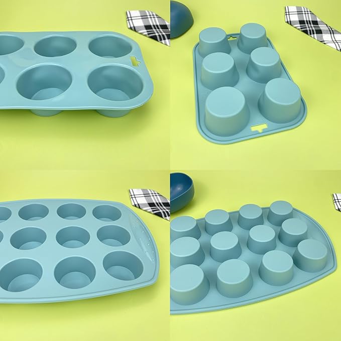 29PCS Nonstick Silicone Baking Set With Bakeable Mini Cake Pans, Bakeware for Oven, Molds and Heat Resistant Spatulas