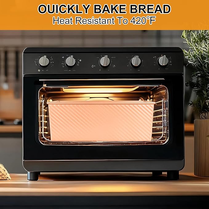 2 PCS Pullman Loaf Pan With Lid, 2.2 LB/1 LB Sandwich Bread Loaf Pan, Non-Stick Bread Loaf Baking Pan With Lid, for Baking Bread, Sandwiches and Toast