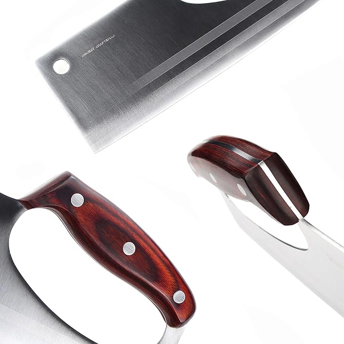 Meat Cleaver Knife Japanese Chef Knife for Vegeable Meat Cutting, Effort Save Unique Knives