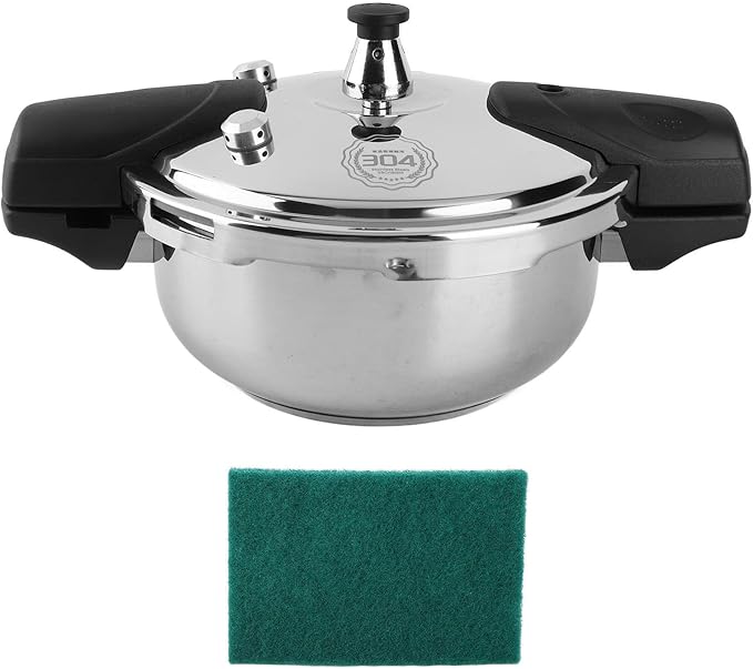 Stainless Steel Pressure Cooker, 1.8L Electric Pressure Cooker 1.8 Liter Mini Pressure Cooke Slow Cooker Explosion Proof Rice Cooker Yogurt Maker Cake Maker Egg Cooker Hot Pot