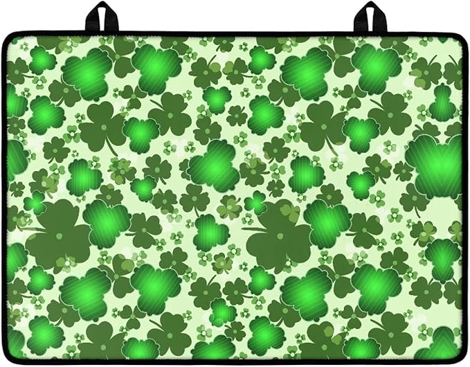 Green Leaf Stove Top Covers Glass Stovetop Cover Protector St.Patrick's Day Heat Resistant Glass Stove Cover Protector Cooktop Covers
