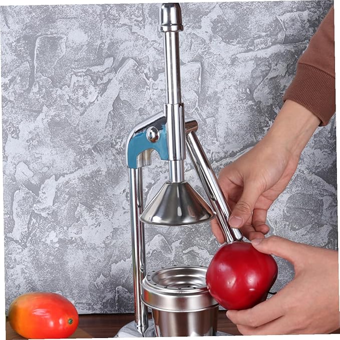 TIDTALEO Stainless Steel Manual Lever Press Juicer Effortless Citrus Extraction for Oranges Lemons and Grapefruits Easy to Clean No Electricity Required for Home Use