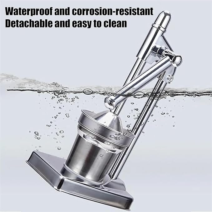 Stainless Steel Manual Juicer - Handheld Citrus Press & Vegetable Juice Extractor