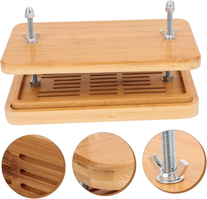 Garneck Tofu Press Adjustable Pressure Efficient Tofu Maker Draining Tool Filtration System Kitchen Essential