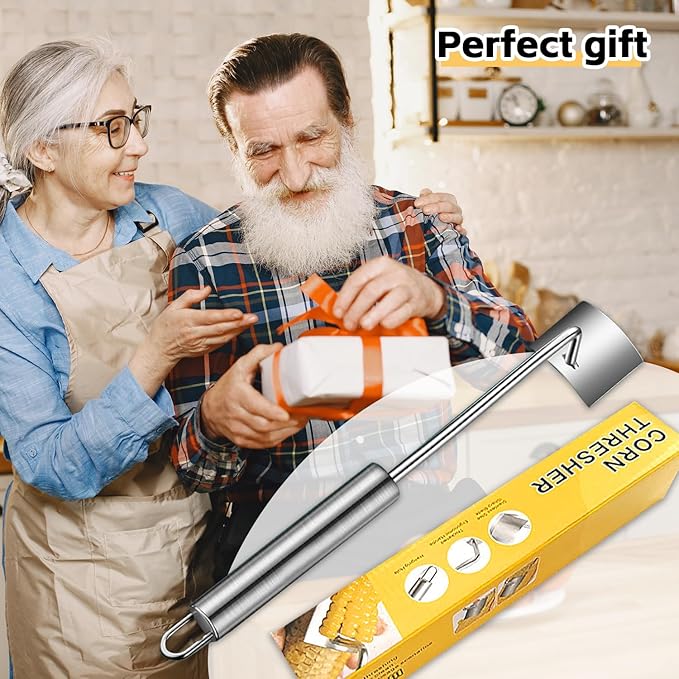 Corn peeler for corn on the cob - 2025 Heavy Duty Stainless Steel corn husker tool with Comfort Grip Handle Efficient Peeler for Fresh Corn | Home Kitchen, Restaurant & Outdoor Use(1 PCS)