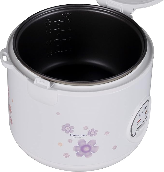 TAYAMA Automatic Rice Cooker & Food Steamer 8 Cup, White (TRC-08RS)