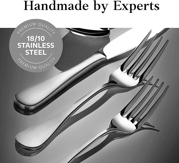 Artaste Rain 18/10 Stainless Steel (Matte, Salad Fork (12-Piece))