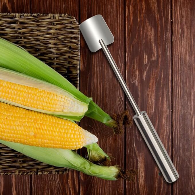 Easy Clean Corn Cob Peeler, 2025 New Corn Peeler for Corn on the Cob, Upgrade Corn Cob Stripper Corn on the Cob Remover, Stainless Steel Corn Stripping Tool for Home Kitchen and Restaurant Chef (1)