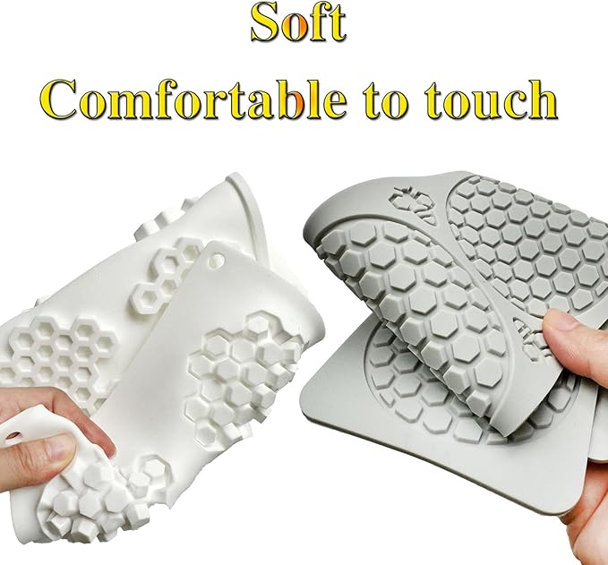 5PCS Tuile Molds Silicone Honeycomb Leaf Baking Mold,Acxydm Honeycomb Mold Silicone and Leaves, Fondant Molds with Bee Silicone and Leaf Mold, 3D Chocolate Molds Set for Making Sugar Craft,Cupcakes