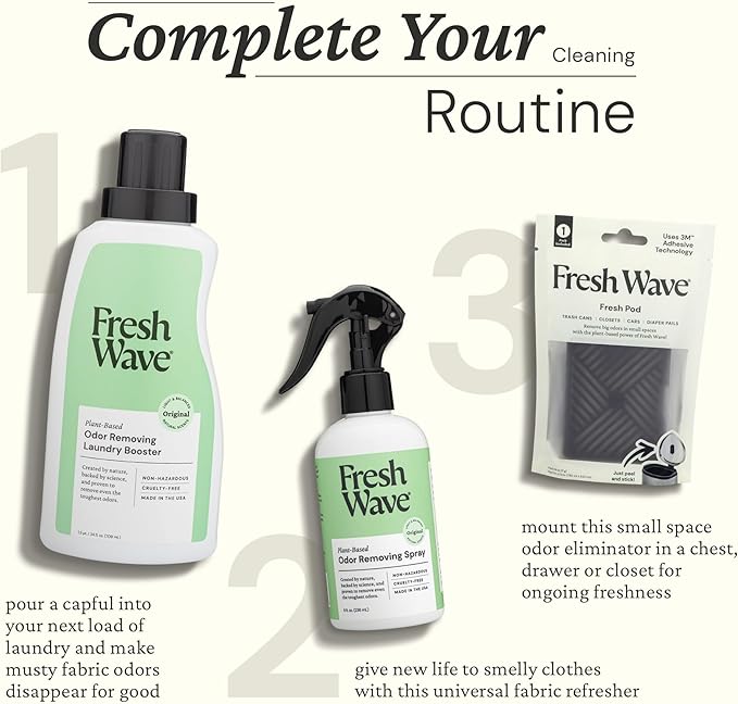 Fresh Wave Odor Removing Packs and Sprays Bundle: (2) 8 fl. oz. Sprays, (1) 6ct Packs and Pod Combo