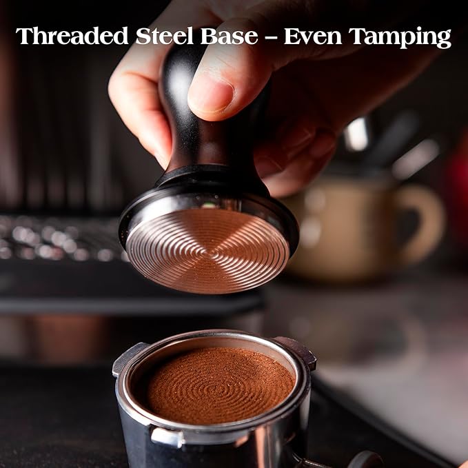 7 PCS Espresso Accessories Kit: 53.3mm Espresso Tamper, Coffee Distributor, Puck Screen, Dosing Funnel and WDT Tool, Espresso Tools Set Fits Breville 54mm Espresso Machines and Portafilters