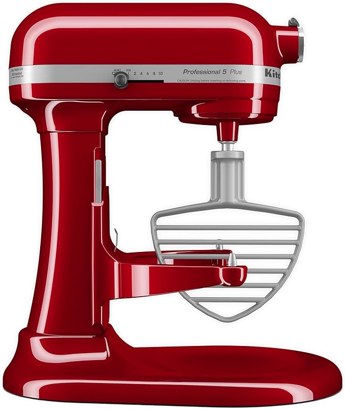 KitchenAid KDF7B Double Flex Edge Beater for Select Bowl-Lift Stand Mixers, Silver & Pastry Tilt Head Stand Mixer Beater Attachment, Silver