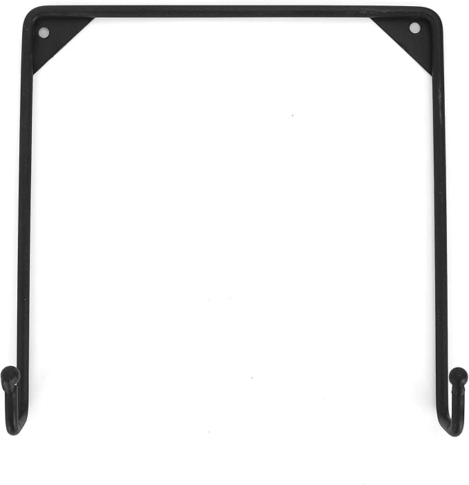 Milltown Merchants Metal Display Stand - Wall Mounted Decorative Plate Holder - Versatile Hanger Stand - Black (4 Pack, Medium)