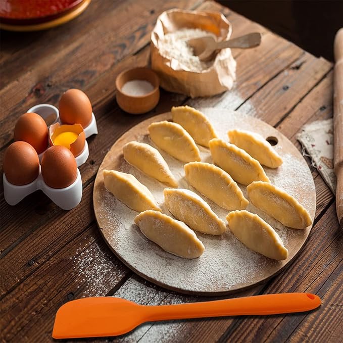 8 Pcs Silicone Spatulas, XYSMZM 8.3 inch Heat Resistant Non-Stick Rubber Spatula for Baking Cooking